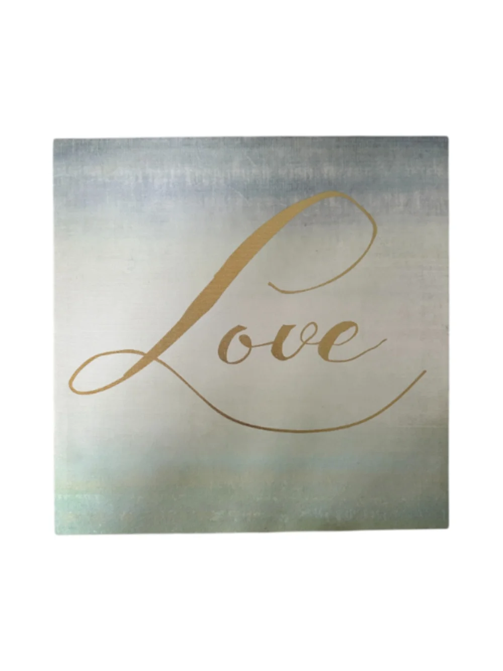 Blue Gold Dream Love Canvas Art Set